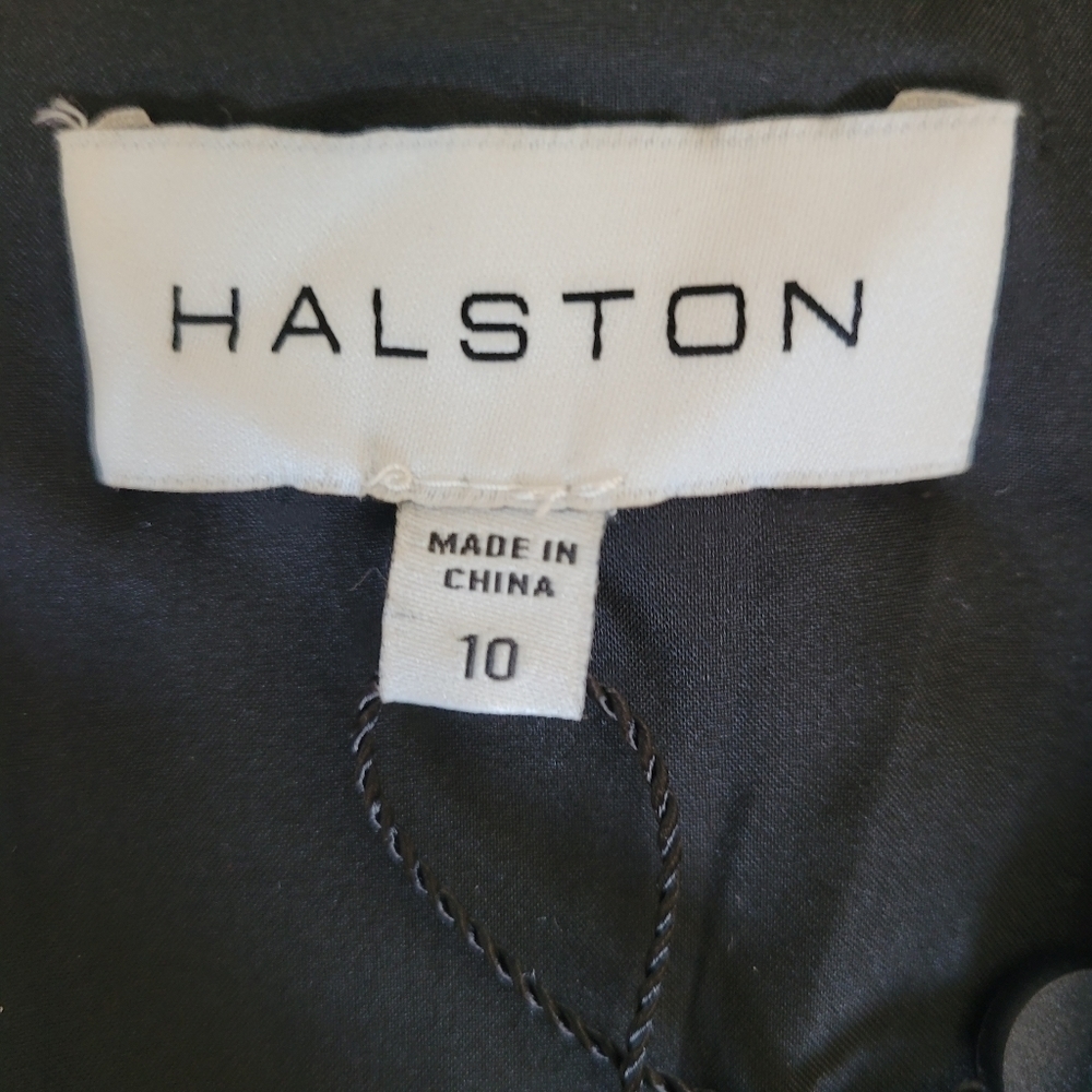 Halston Evening Andie Crossover Neck Cocktail Dress - Picture 10 of 13